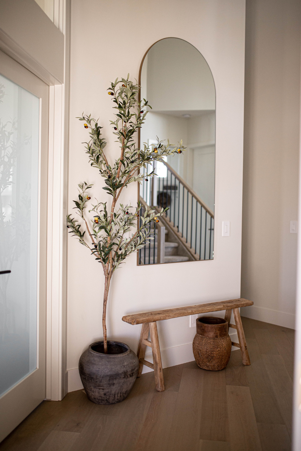 Atelier Black Vintage Olive Tree Pot Vase