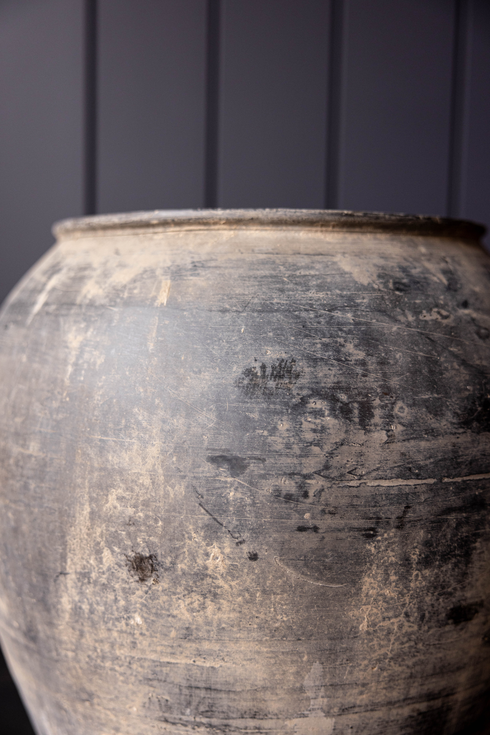 Atelier Black Vintage Olive Tree Pot Vase