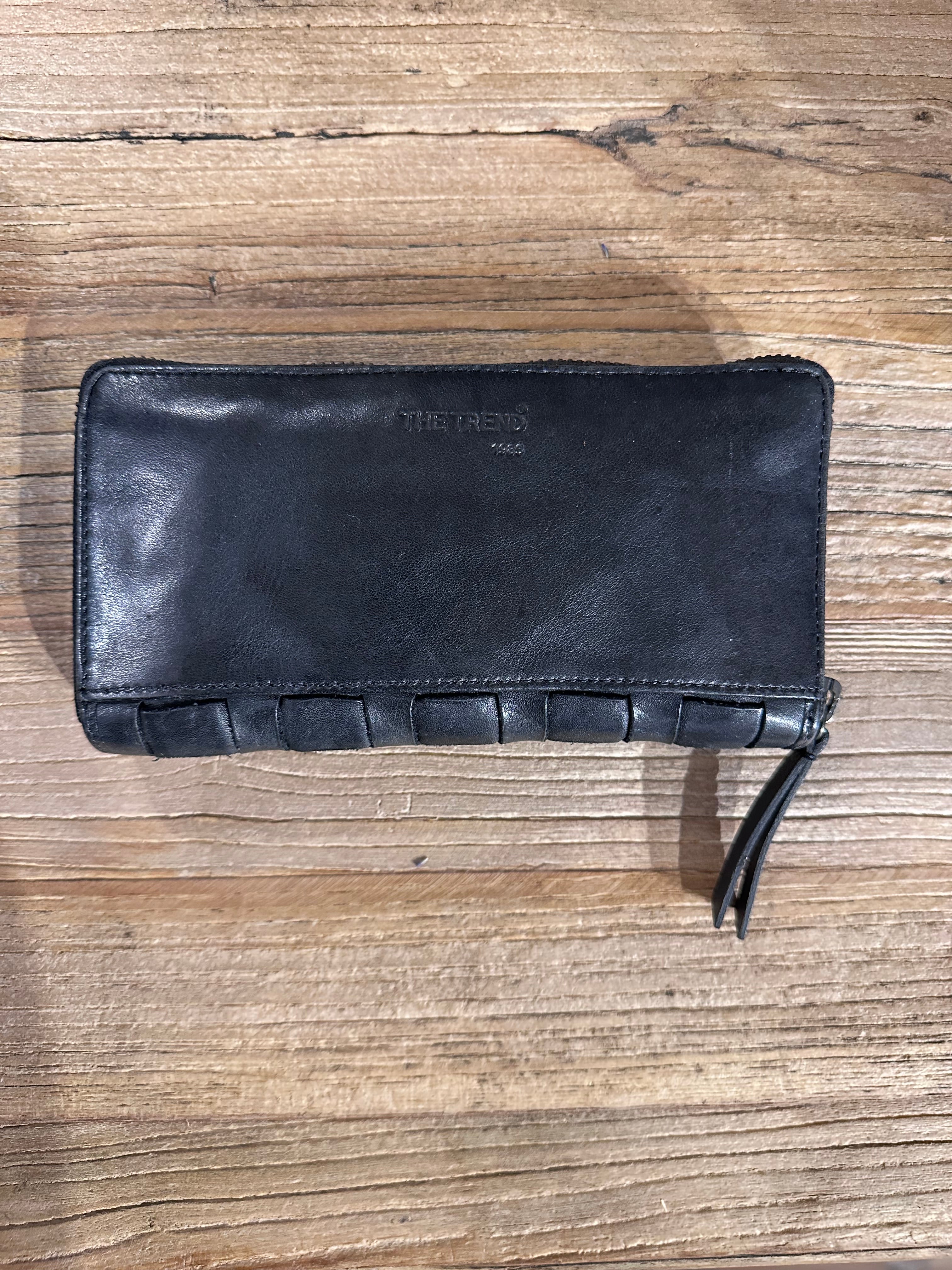 Checkered Leather Wallet