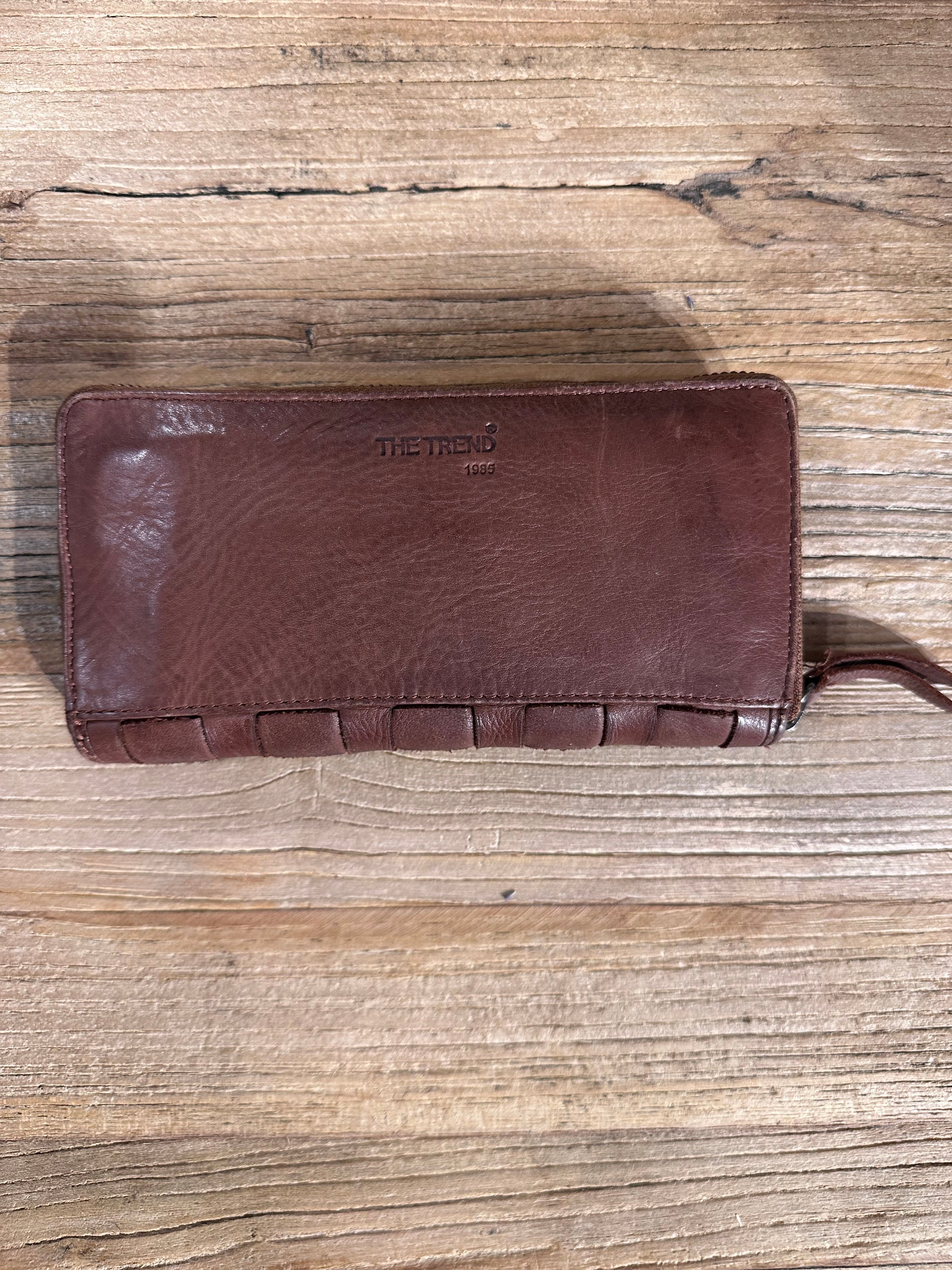 Checkered Leather Wallet