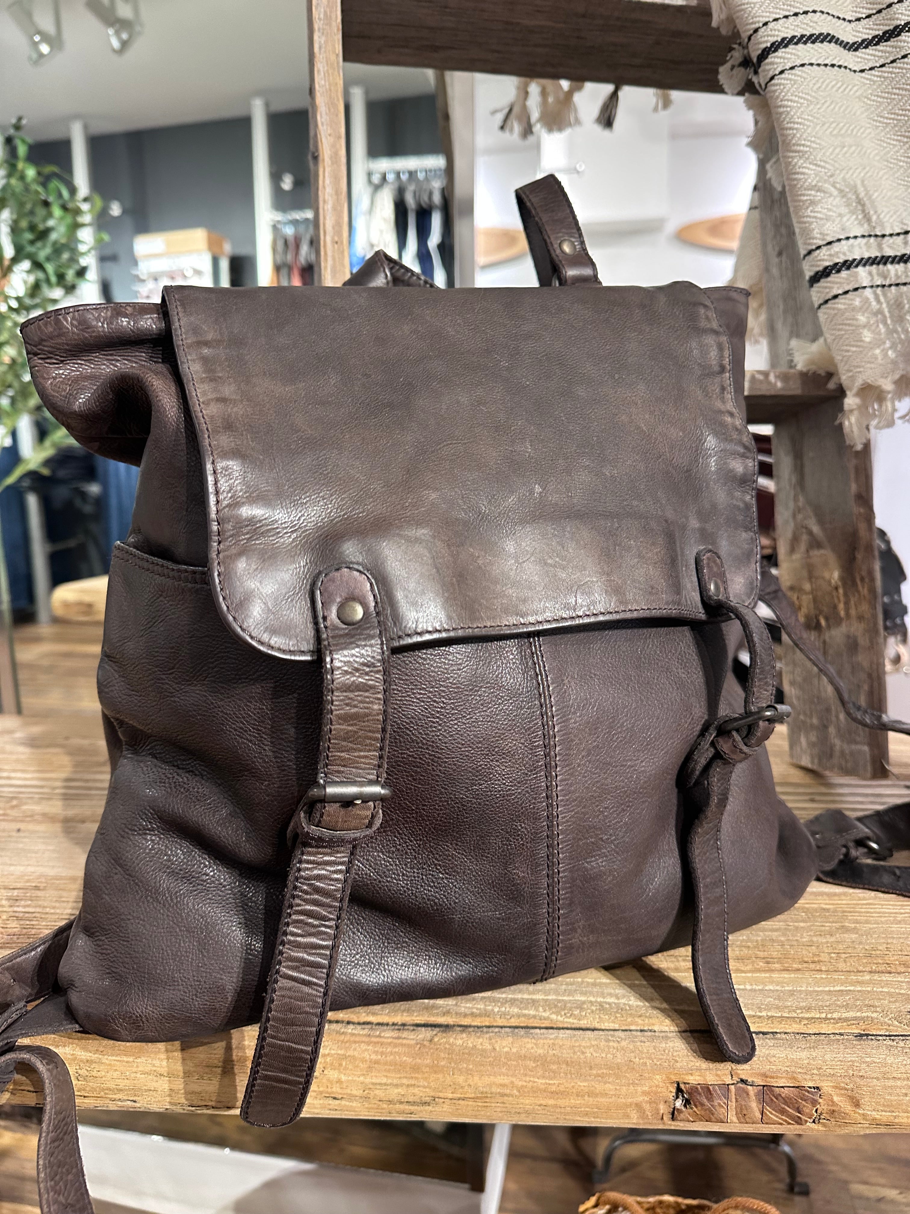 Leather Backpack