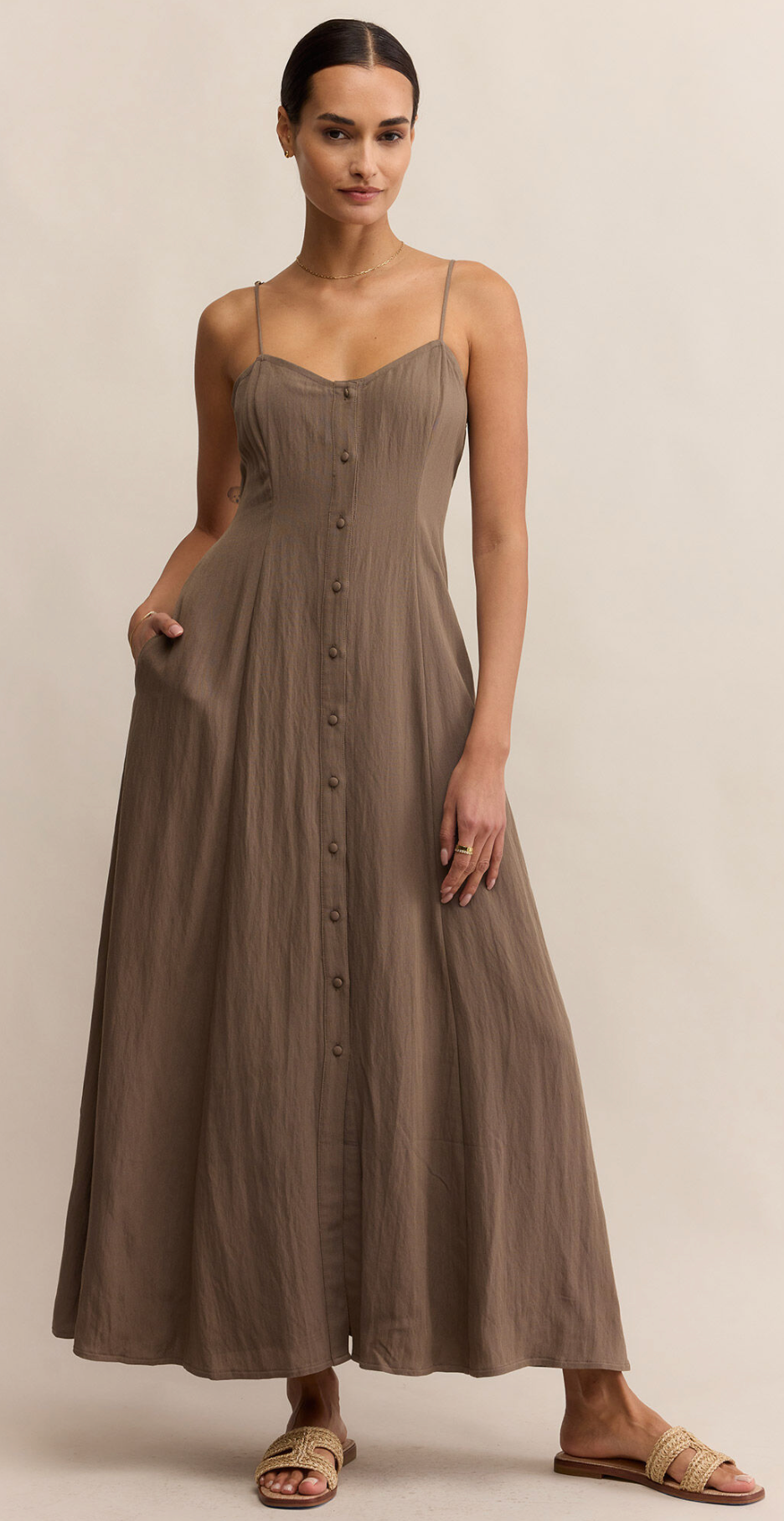 Angle Eye Midi Dress