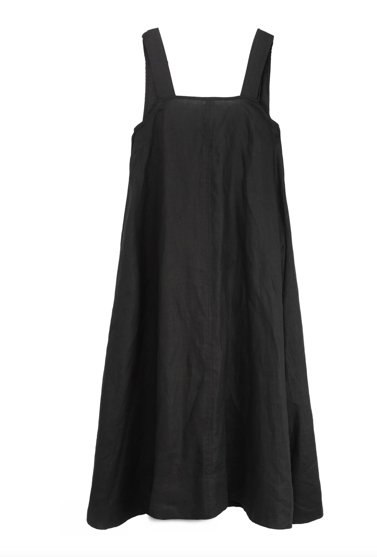 Linen Black Maxi Dress