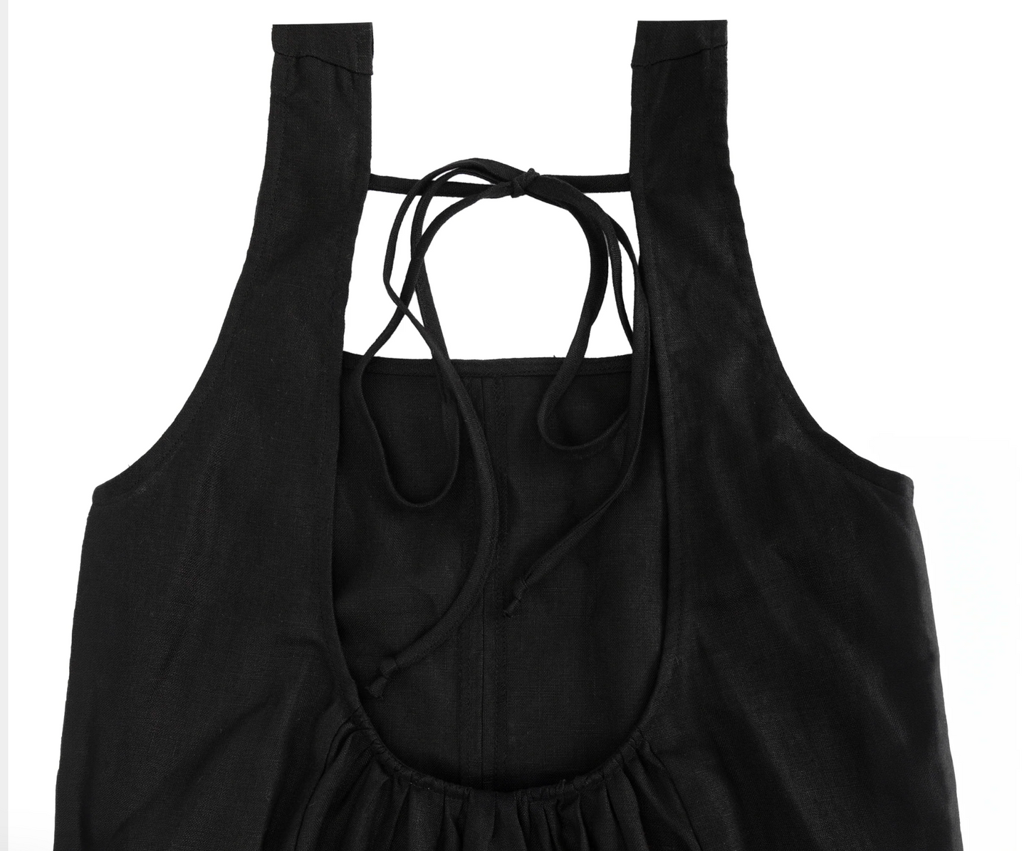 Linen Black Maxi Dress