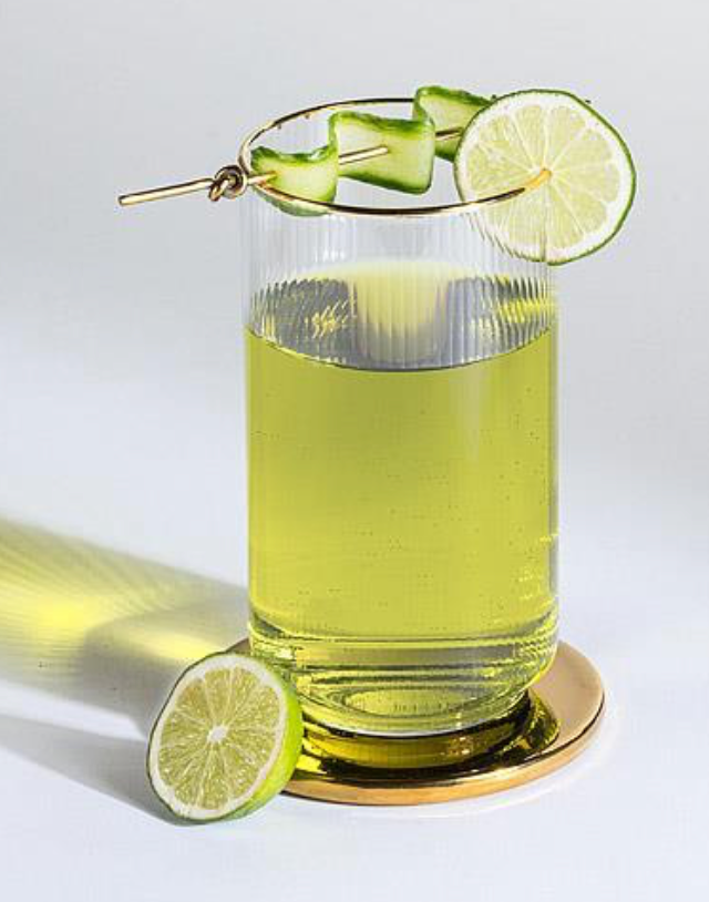 Tight Optic Highball Glass w/ Gold