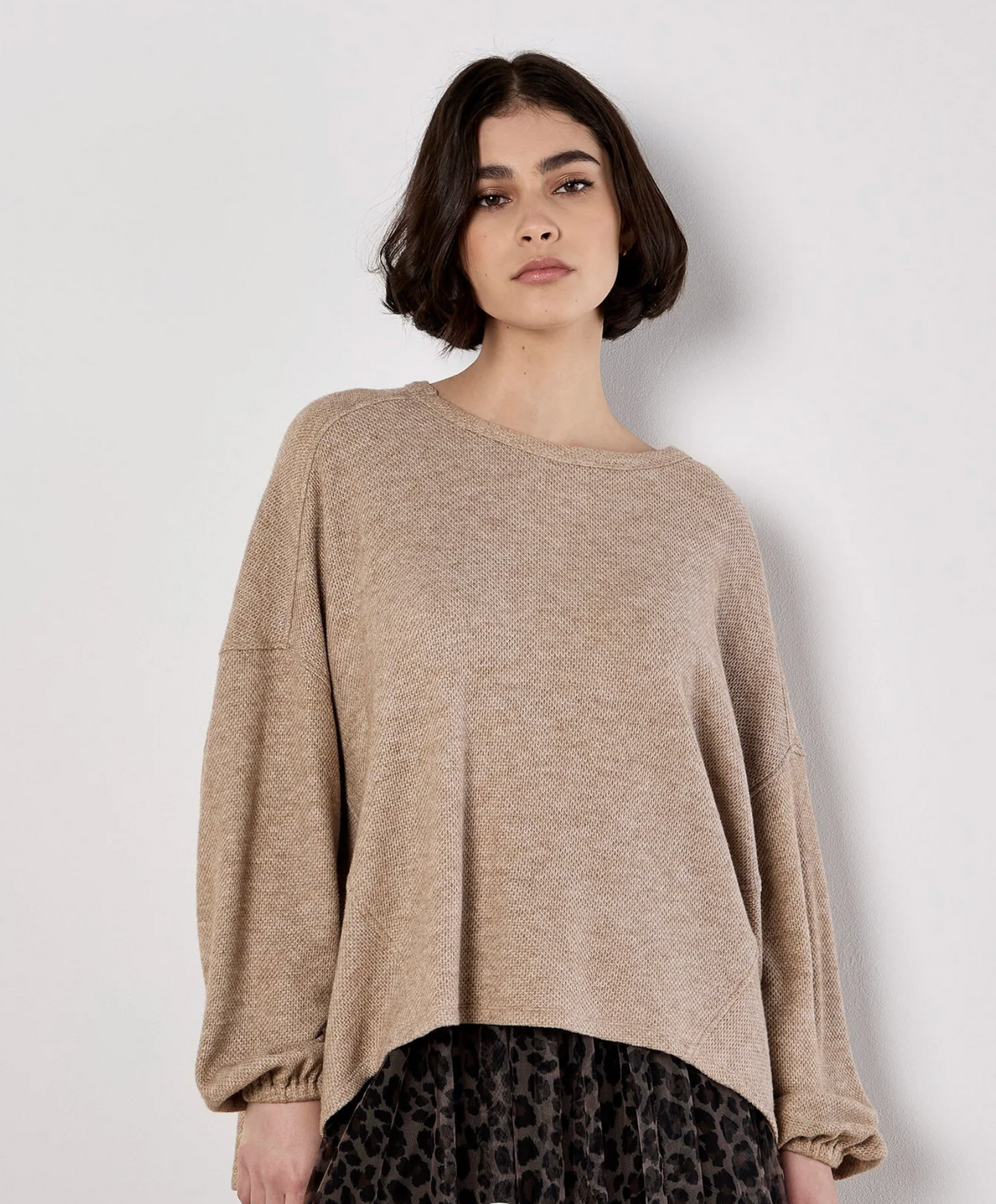 Honeycomb Pleat Back Top