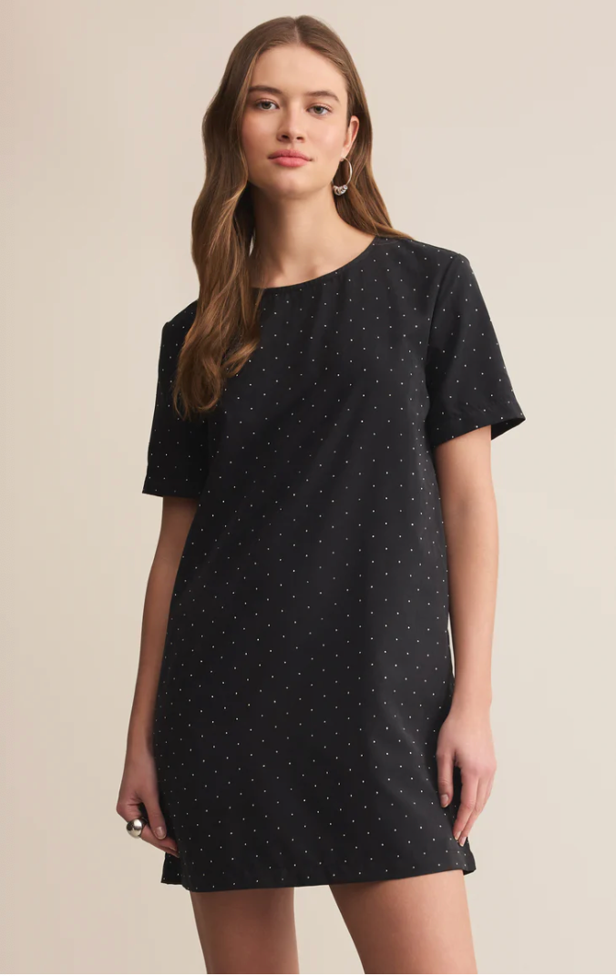 black studded mini dress Zinnia Studded Mini Dress | Women's Party Dresses