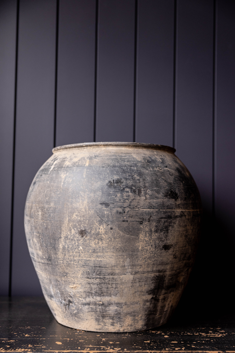 Atelier Black Vintage Olive Tree Pot Vase
