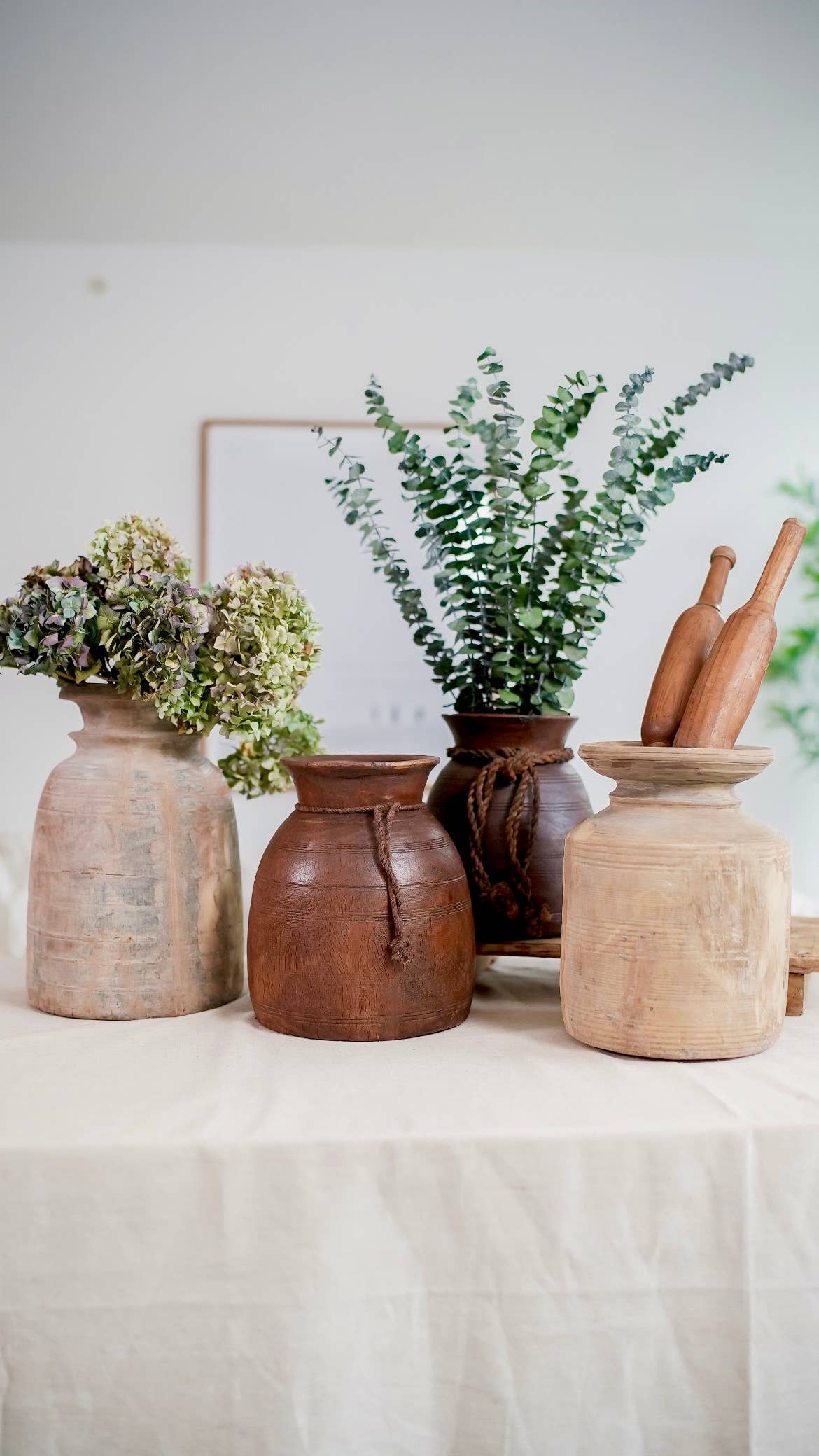 Wooden Himachal Pot, Vase