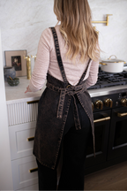 Stone Washed Kitchen Apron Taupe