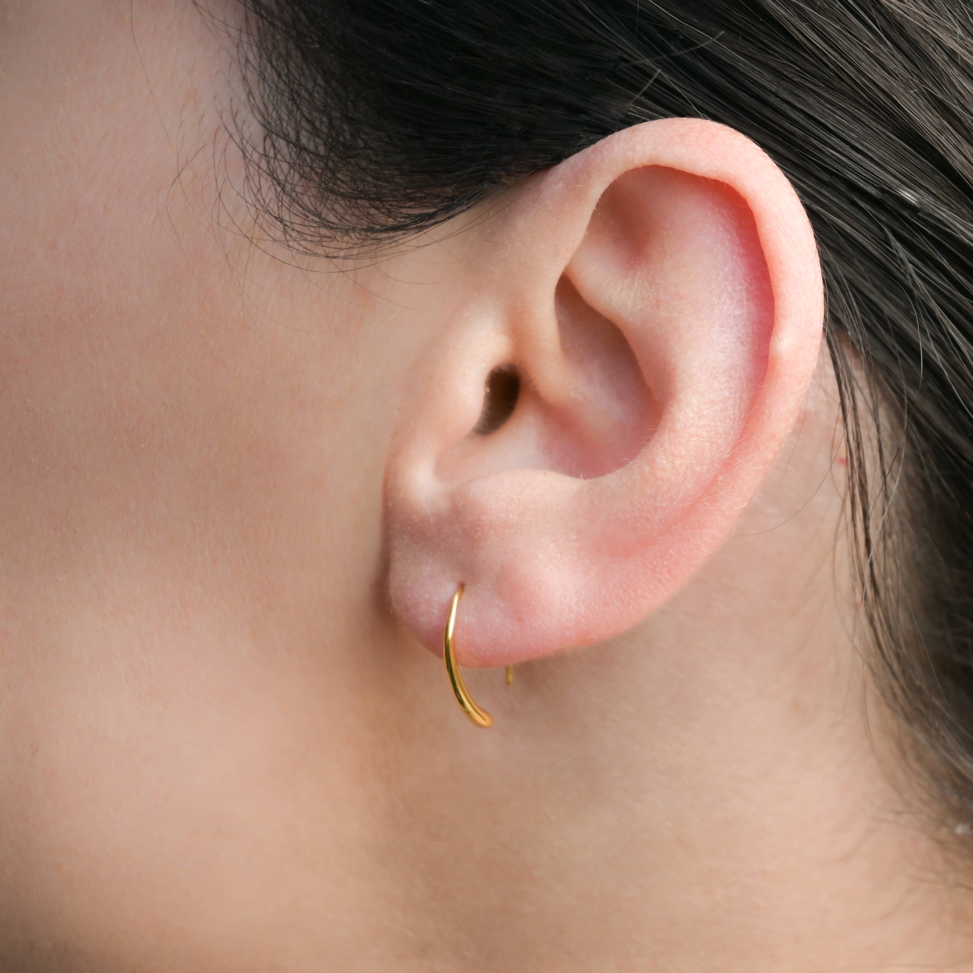 Dainty Threader Earrings - 925 Silver Tear Drop Earrings
