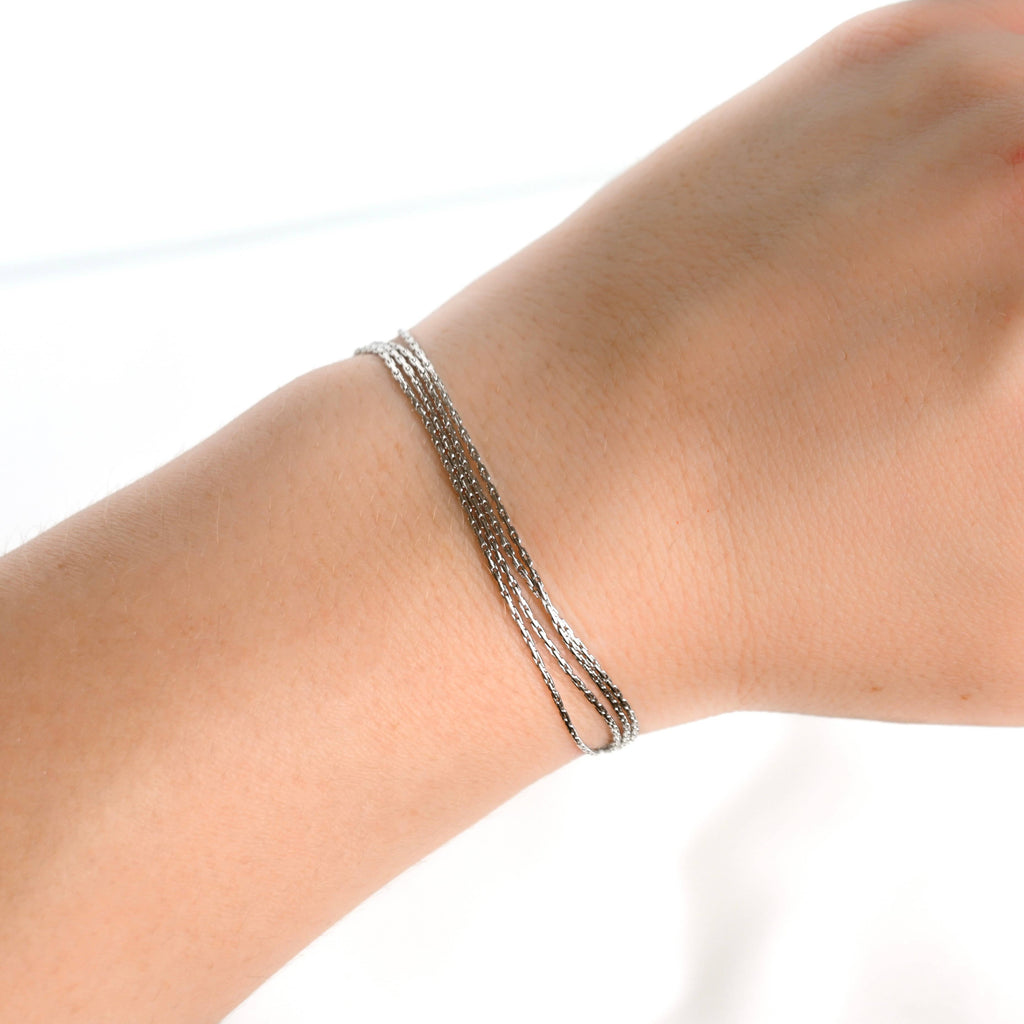 Layered Chain Bracelet - Shimmering 4-layered Bracelet
