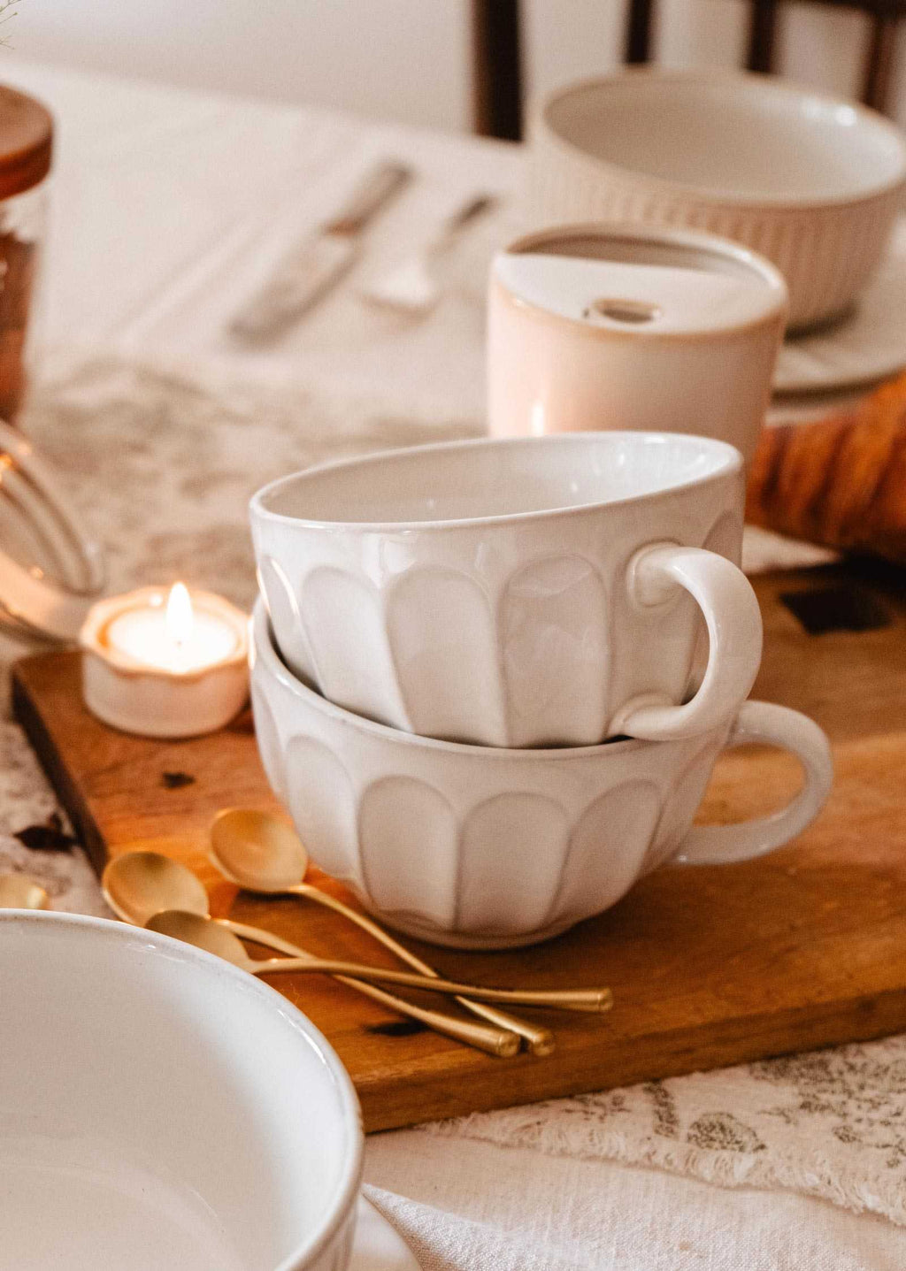 The Large Fluted Ceramic Mug