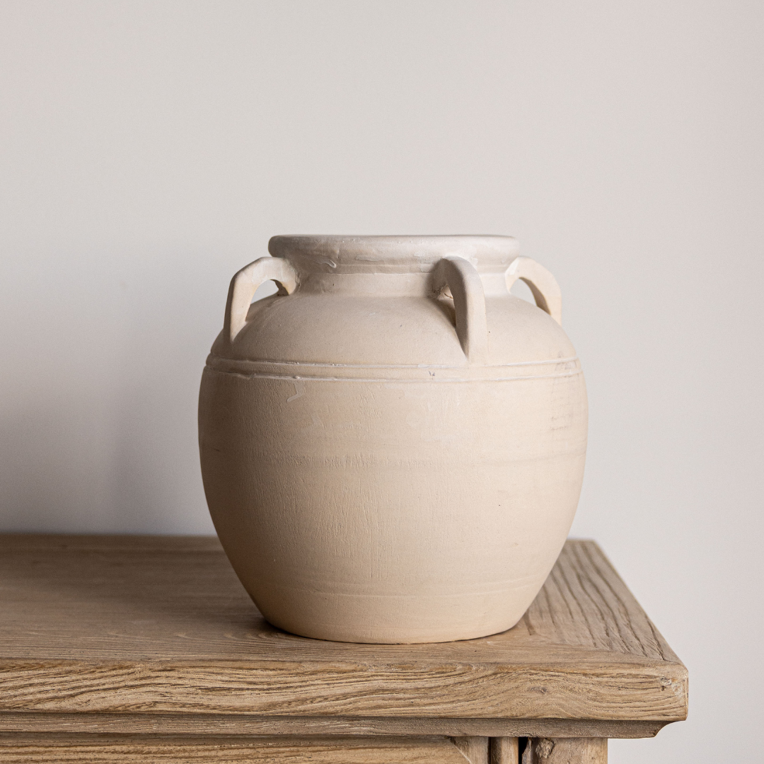 Luxe B CO- Cordoba White Matte Vase With Handles