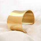 Blueyejewlery - Wide Figure Cuffs - Tarnish-free Statement Cuff Bracelets