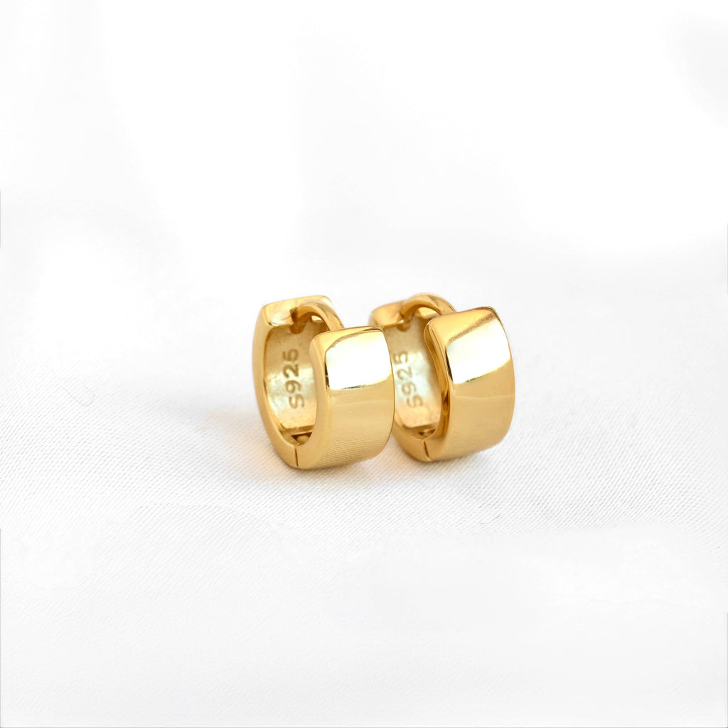 Blueyejewelry - Chunky Wide Bold Hoops