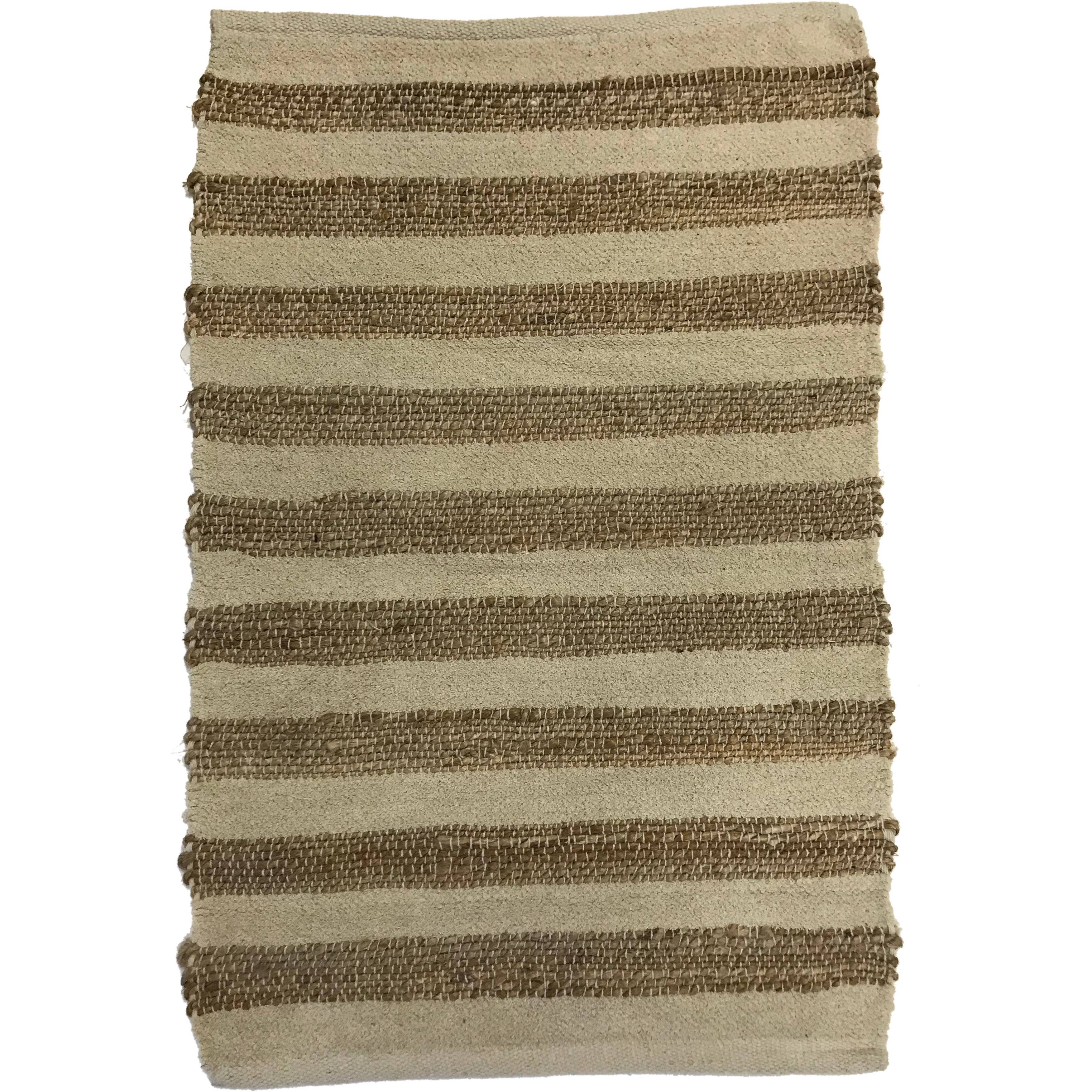 2' x 3' Cotton/Jute Rug