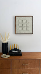 Textured plaster canvas with frame ( has to be pre-ordered )