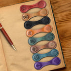 Leather Magnetic Bookmark, Handmade Leather Book mark