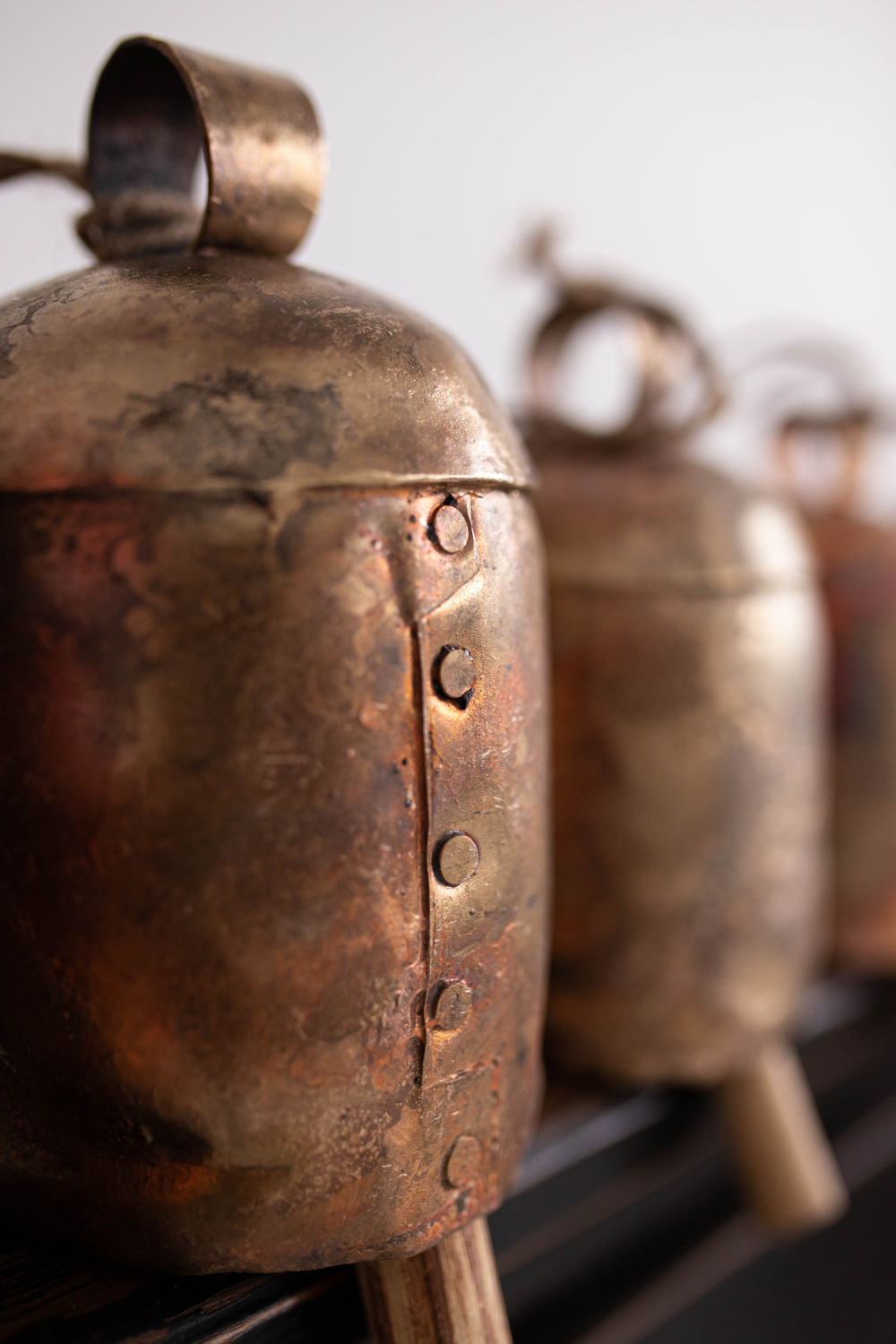 Vintage Inspired Iron Bells Christmas Decor