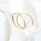 Endless Hoop Earrings - Infinity Hoops - Continuous Hoops