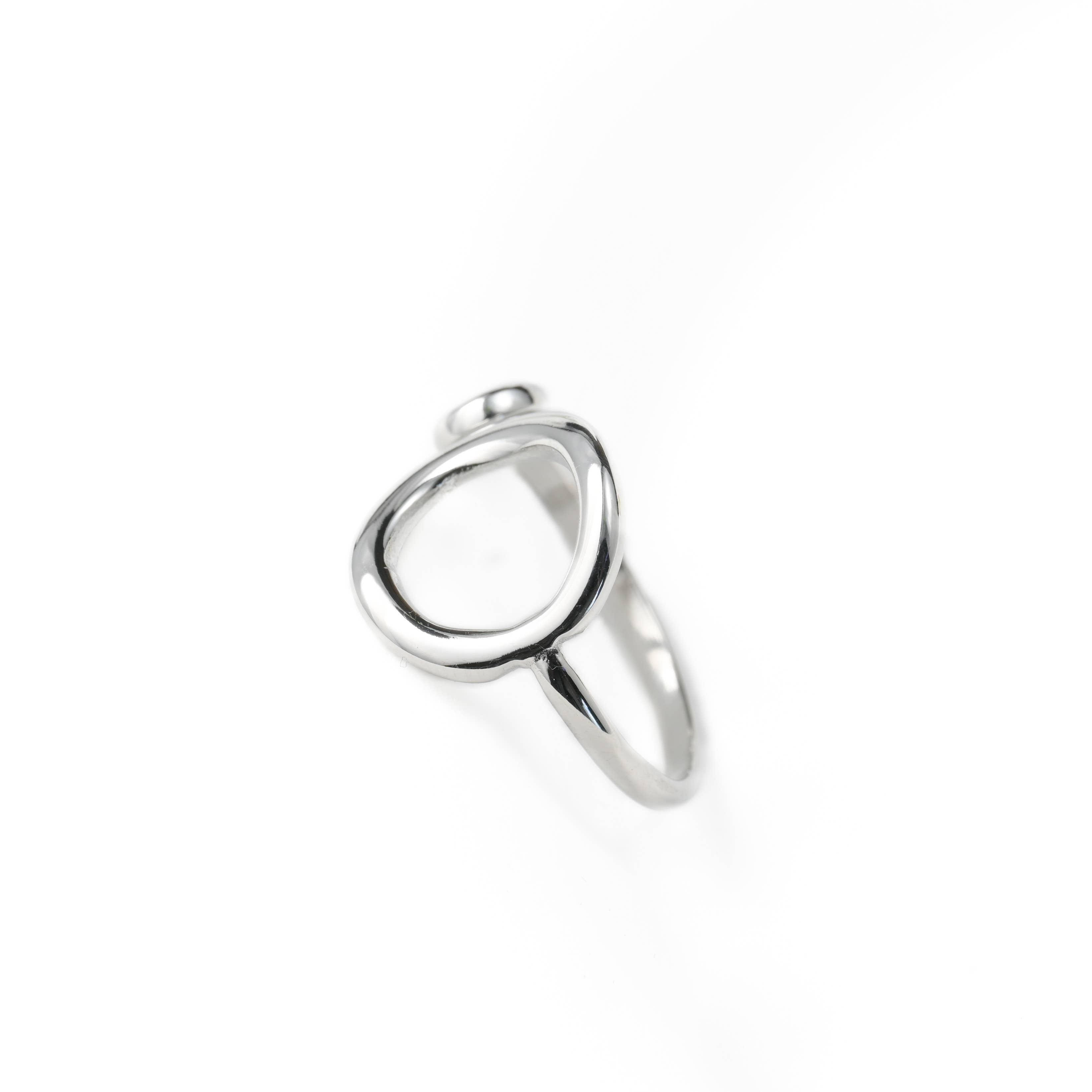 Open Circle Ring - Tarnish Free Adjustable Circle Ring