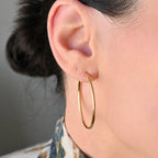 Endless Hoop Earrings - Infinity Hoops - Continuous Hoops