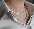 Box Chain Necklace - Dainty Box Necklace - Delicate Chain