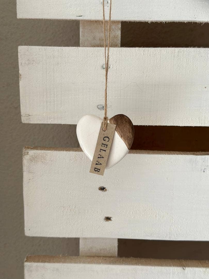 Handmade Ceramic Heart Ornament