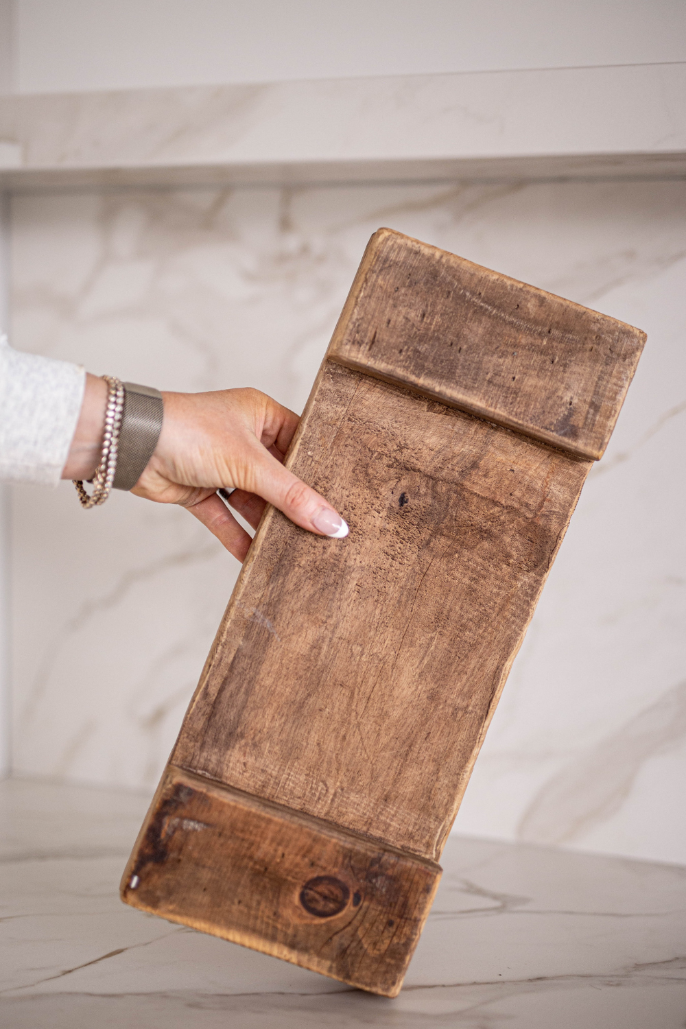 Luxe B Co - Trivet Riser Solid Reclaimed Elm Wood