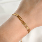Layered Chain Bracelet - Shimmering 4-layered Bracelet