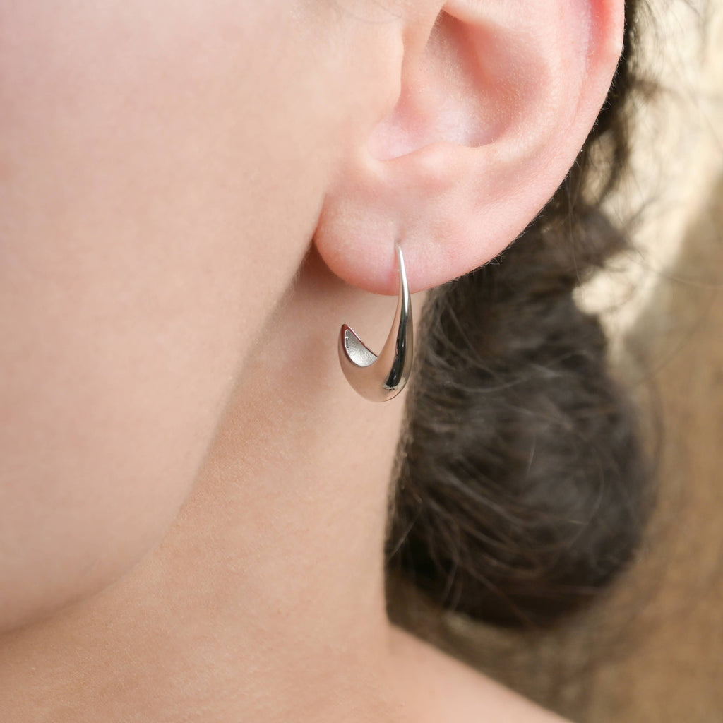 Bold Threader Drop Earrings - 925 Silver Hook Wire Earrings