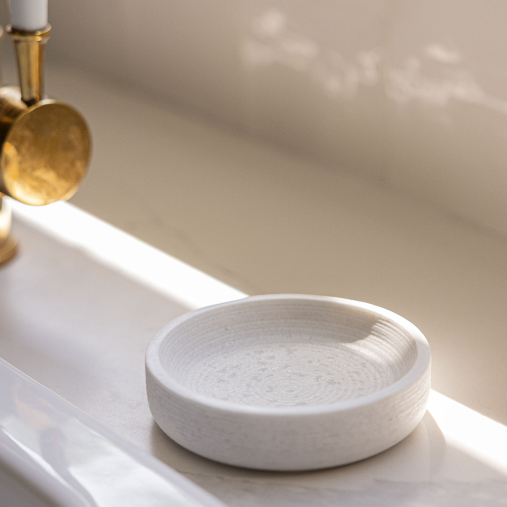 Luxe B Co - Marble Soap & Brush Holder