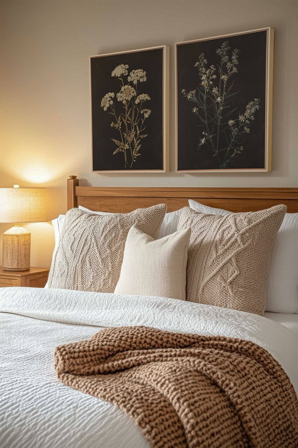 Precious Flower Duo , canvas wall art print 18x24 (x2)