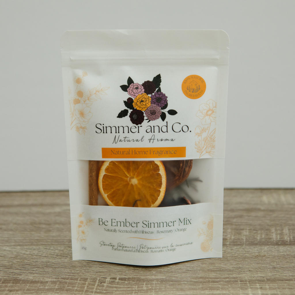 Be Ember Simmer Pot Mix, Natural Autumn Citrus Spice Aroma