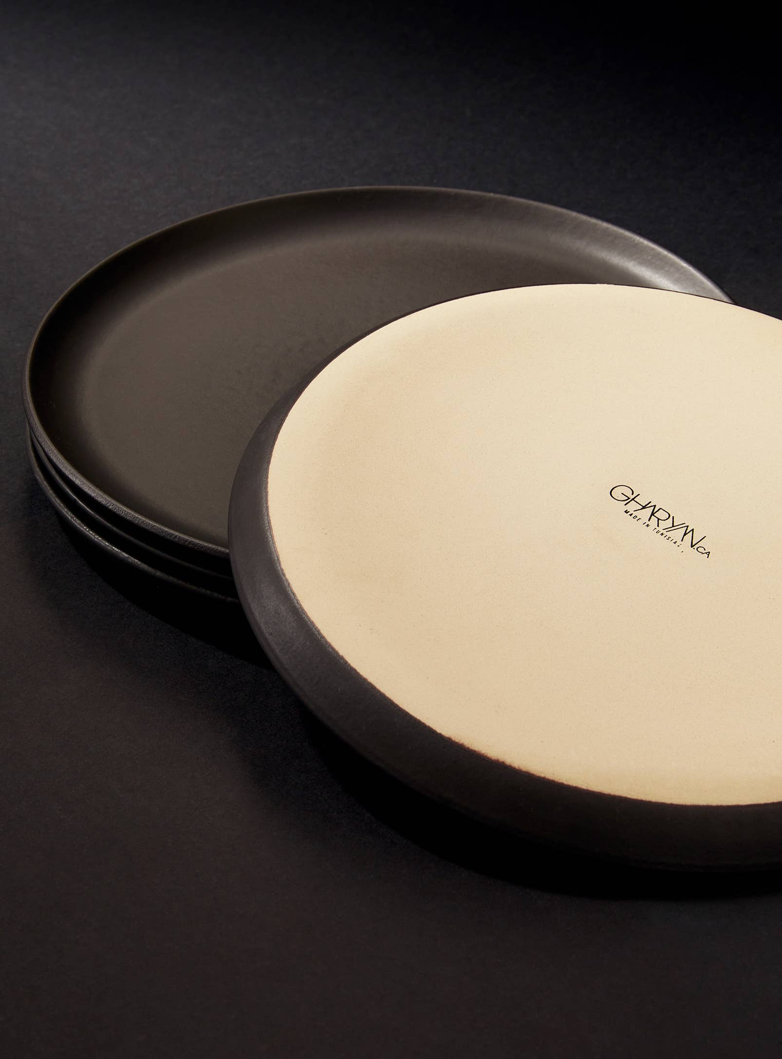 Stoneware Flat Salad/Dinner Plate | Edan 9.4"