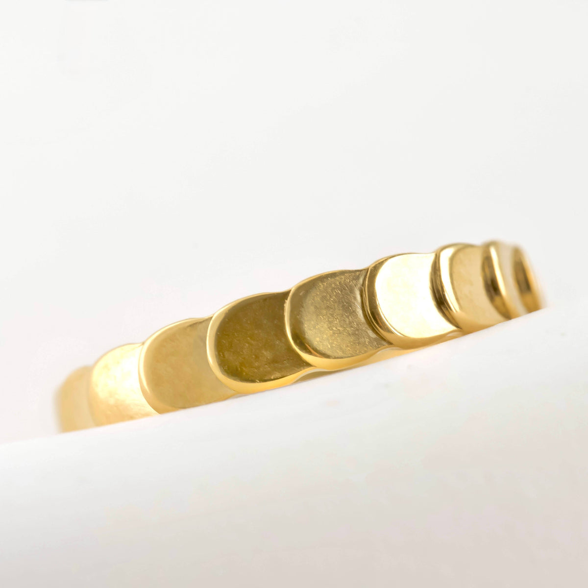 Blueyejewelry - Minimalist Gold Stacking Rings -  Mirror Link