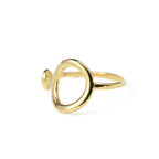 Open Circle Ring - Tarnish Free Adjustable Circle Ring