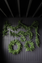 Cypress Leaf Full Real Touch Wreath - 14"
