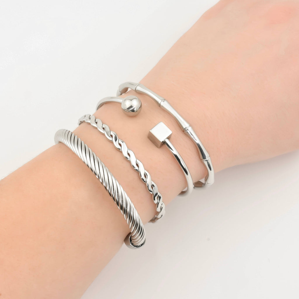 Gold Cuff Bracelet - Waterproof Bold Cuffs - Bangle Bracelet