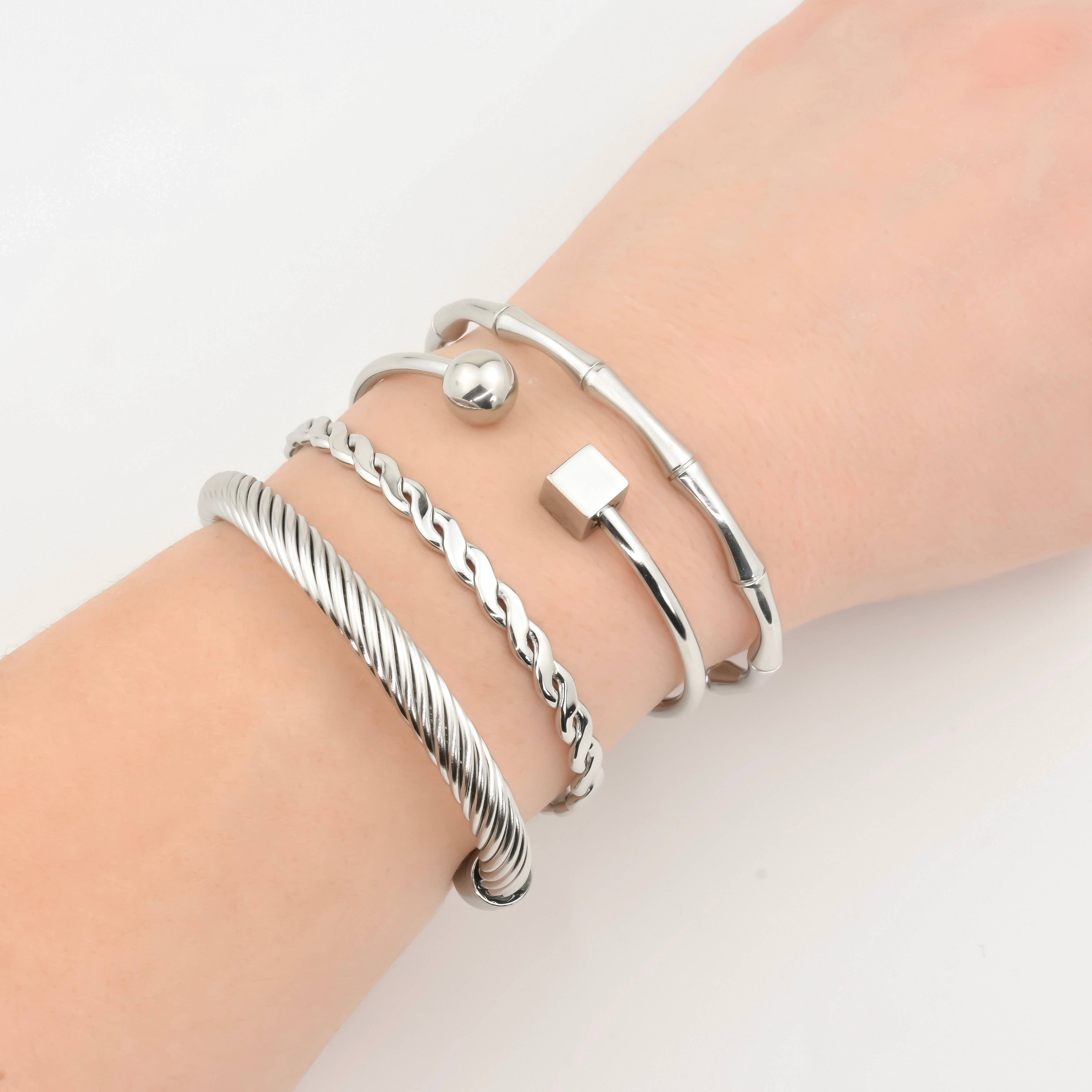Gold Cuff Bracelet - Waterproof Bold Cuffs - Bangle Bracelet