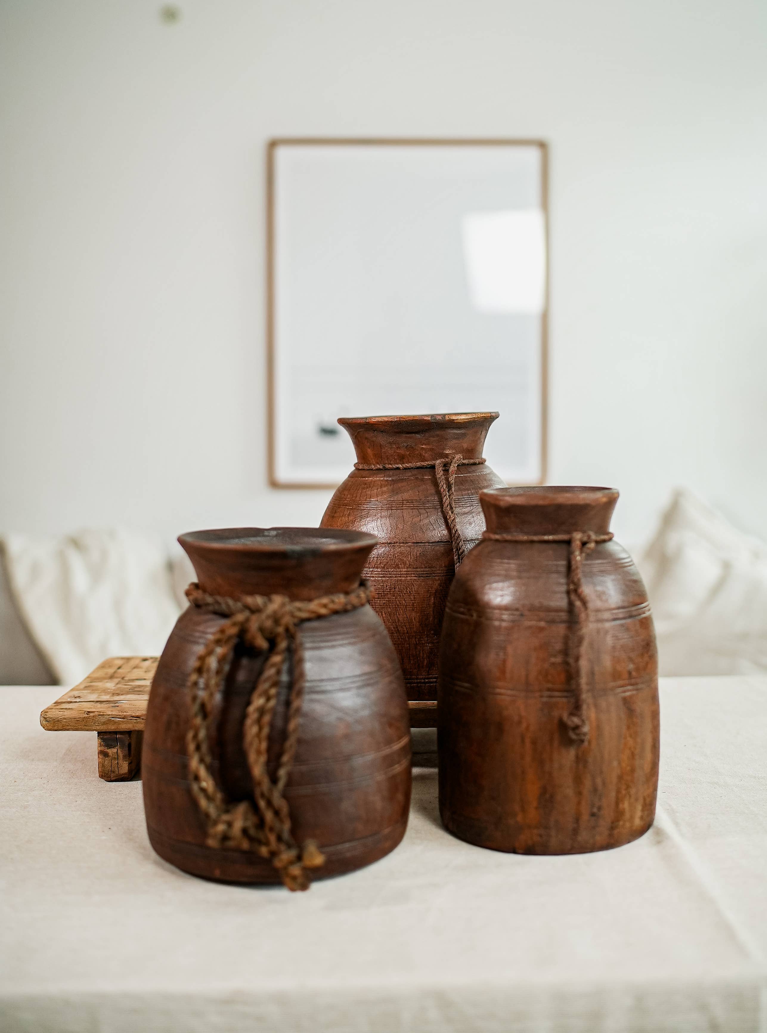 Wooden Himachal Pot, Vase