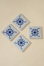 Andalusia Patterned Marble Tiles Coasters |  Set of 4