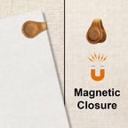 Leather Magnetic Bookmark, Handmade Leather Book mark