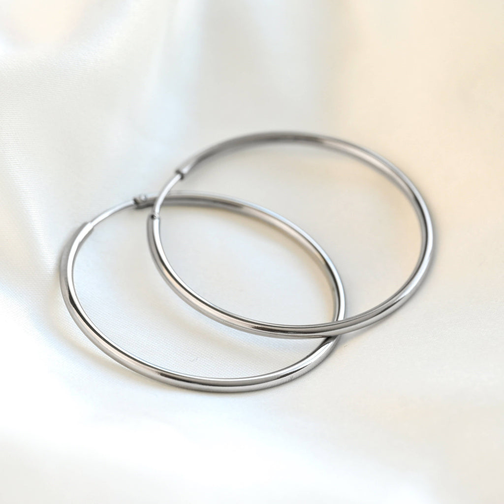 Endless Hoop Earrings - Infinity Hoops - Continuous Hoops