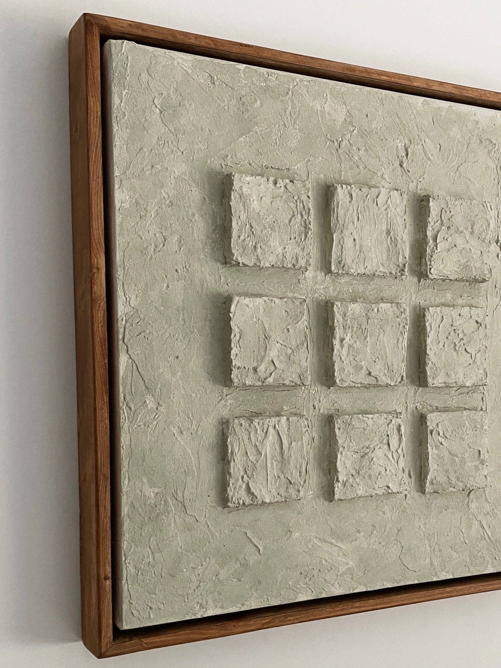 Textured plaster canvas with frame ( has to be pre-ordered )