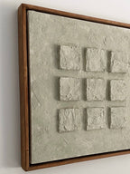 Textured plaster canvas with frame ( has to be pre-ordered )