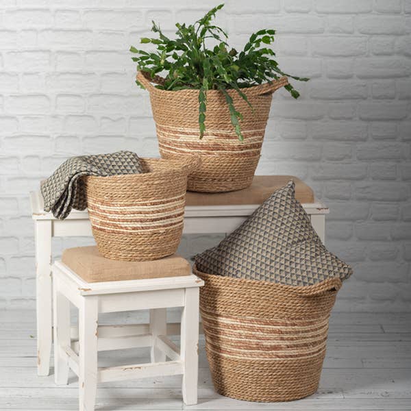 Baskets With Handles, ( Set of 3 ) (In Store Purchase Only)