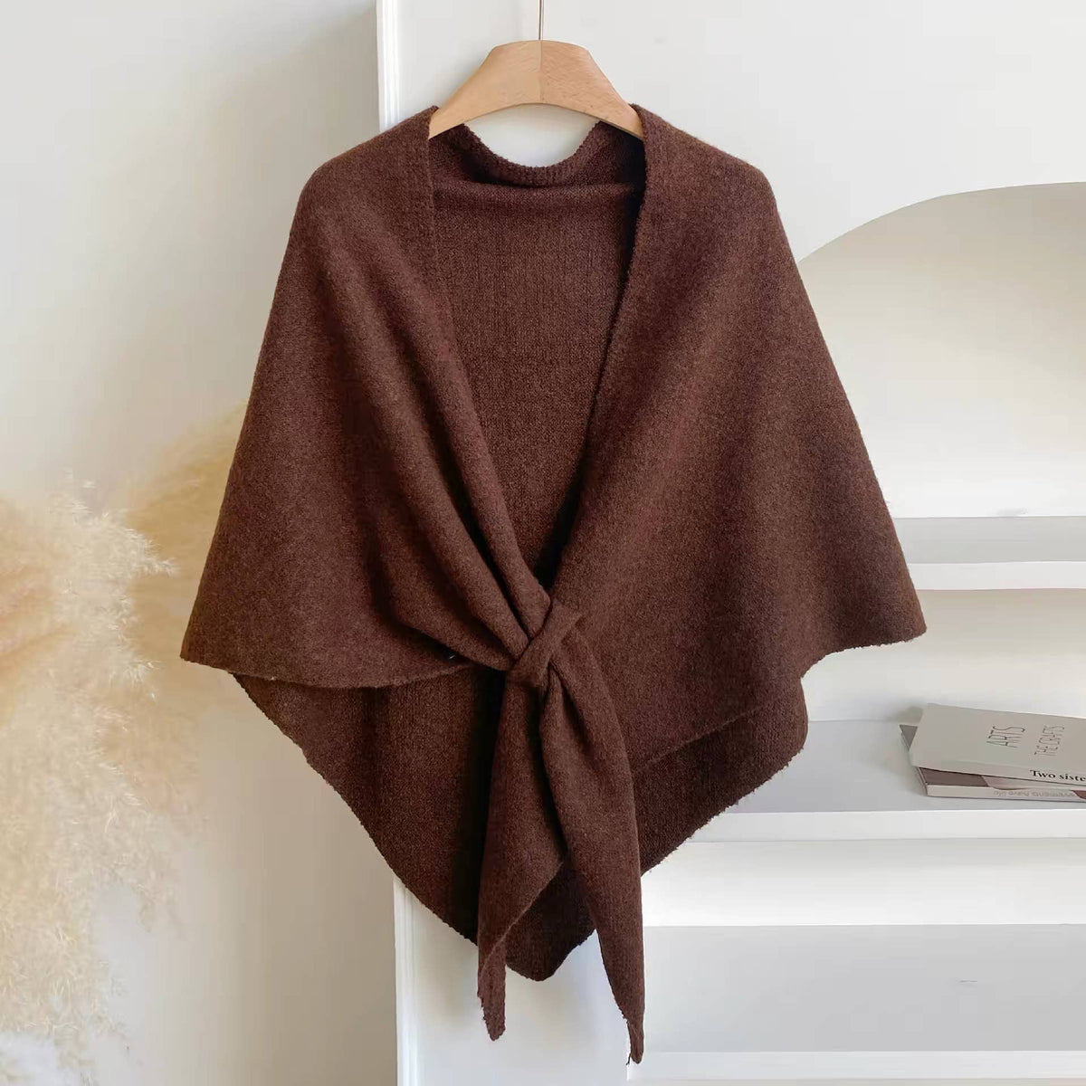 Silrenza Global Inc - Cashmere-Feel Triangle Shawl – Oversized Cozy Wrap Scarf