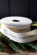 Ribbon Merry Christmas Holiday Decor